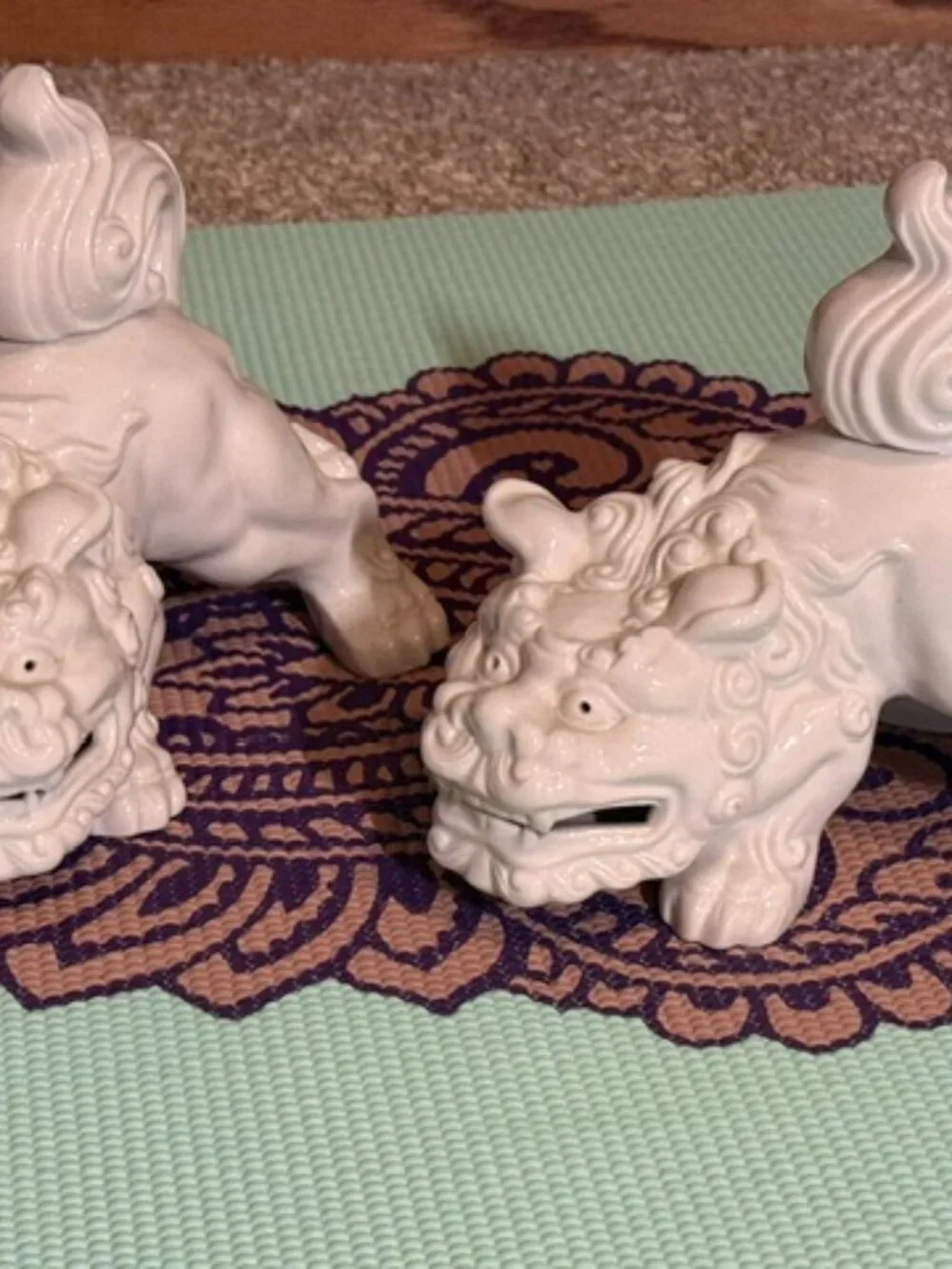 Pair of Foo Dog White Royal Seoul